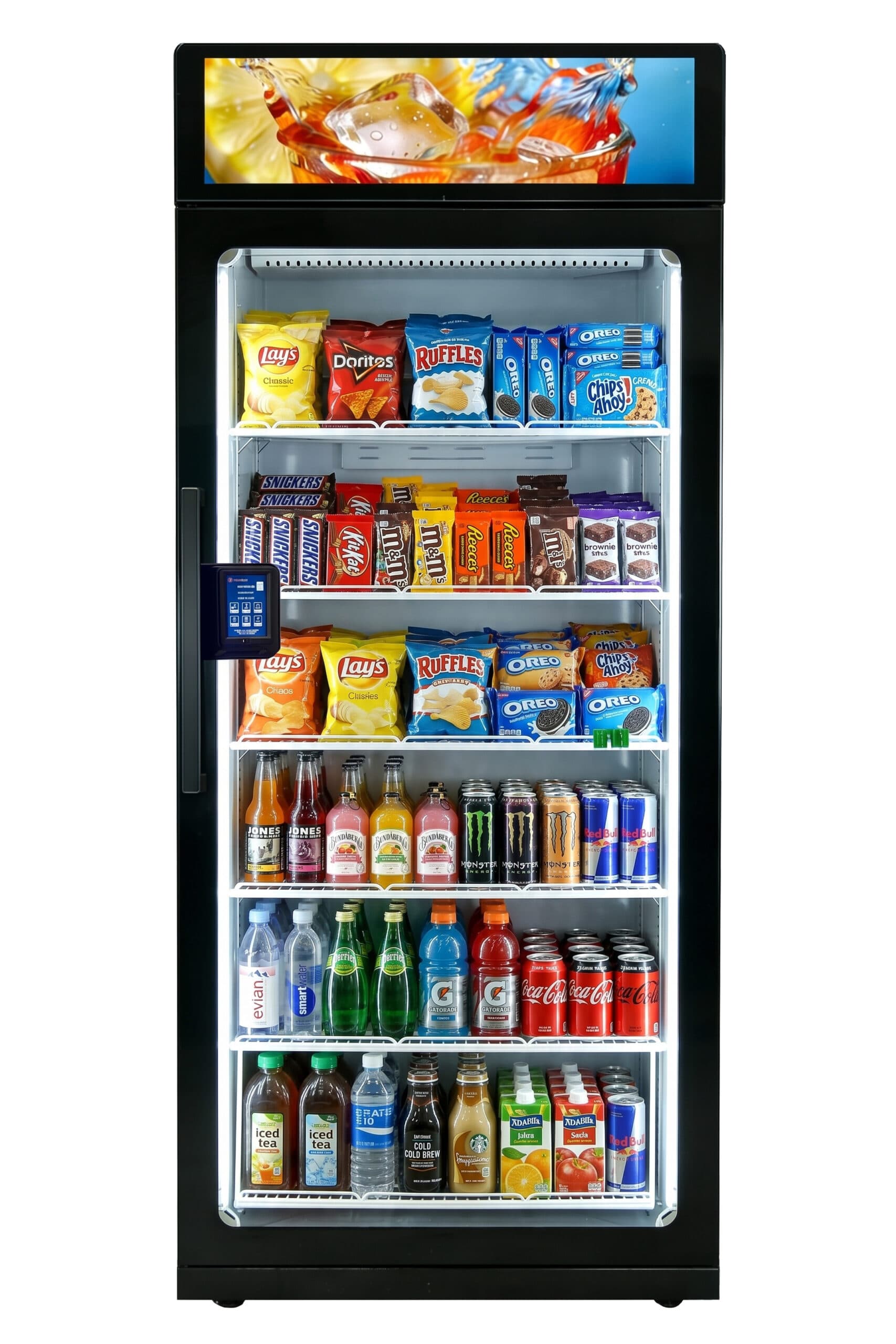 Smart Shop cooler, 31.5″ W × 28.8″ D × 82.6″ H