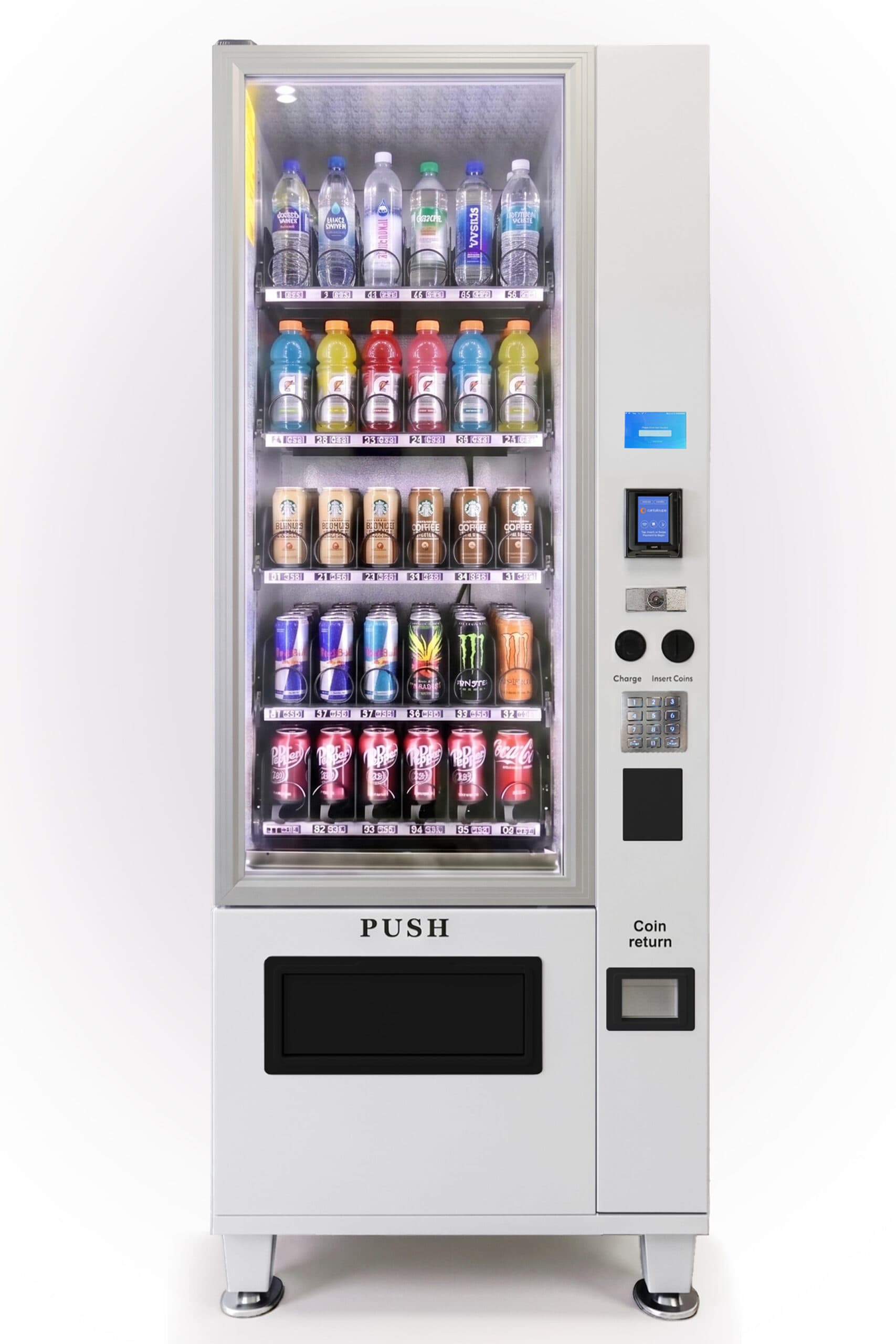 7206 glass-front drink, 28.74″ W × 31.13″ D × 76.38″ H
