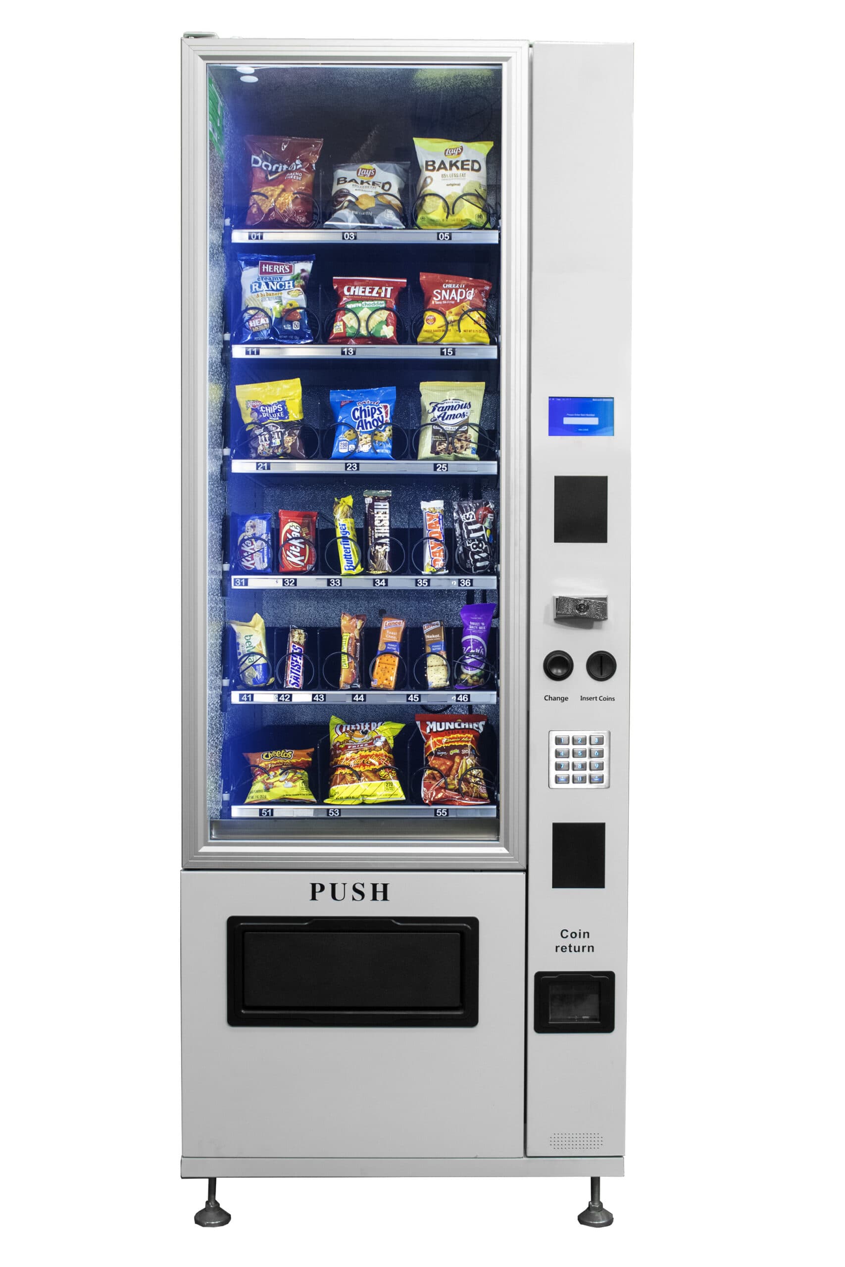 7206 ambient snack, 28.74″ W × 33.46″ D × 76.38″ H