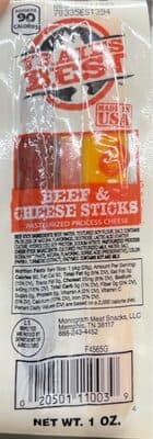 Trail's Best Stick Beef-n-Cheese (1 oz)