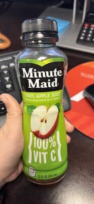 Minute Maid Juice Apple (12 oz Bottle)