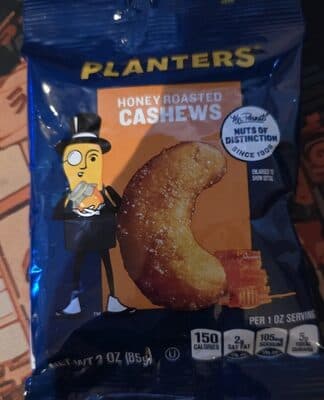 Planters Cashews Honey Roasted (3 oz)