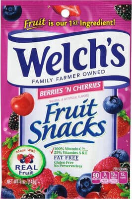 Welchs Fruit Snack Berries Cherry (5 oz)
