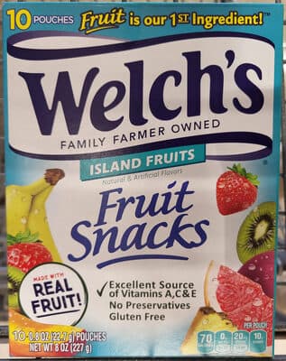 Welch's Island Fruits Fruit Snacks (2.25 oz bag)