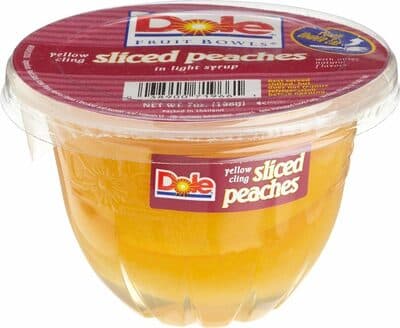 Dole Fruit Bowl Sliced Peaches (7 oz)