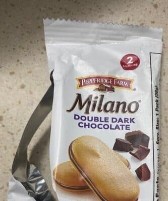 Milano Double Dark Chocolate Cookies (0.98 oz)