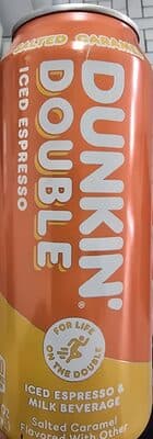 Dunkin' Double Salted Caramel Iced Espresso (15 oz Can)
