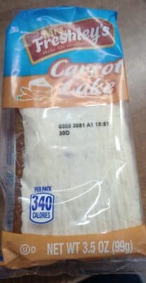Cake Bar Carrot FOA (3.5 oz)
