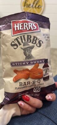 Herrs Stubb's Sticky Sweet BBQ Cheese Curls (1.23 oz)