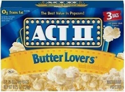 Act II Butter Lover's Popcorn (2.75 oz)