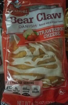 Danish Claw Strawberry Cheese FOA (4.25 oz)