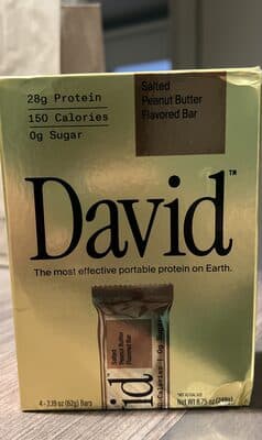 David Salted Peanut Butter Protein Bar