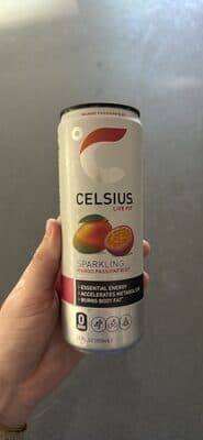 Celsius Mango Passionfruit Sparkling Water (12 oz Can)